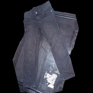 Size five little girls Wonder Nation pants black blue jeans